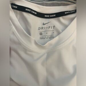 NWT Nike swim long sleeve dry fit shirt - white size M